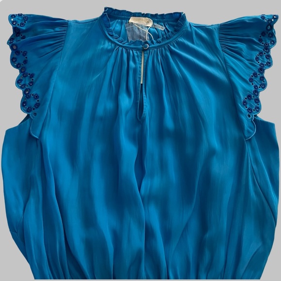 ‼️💥PRICE DROP ☄️NWT RAMY BROOK Blue Women's Top Size XS - Picture 4 of 8